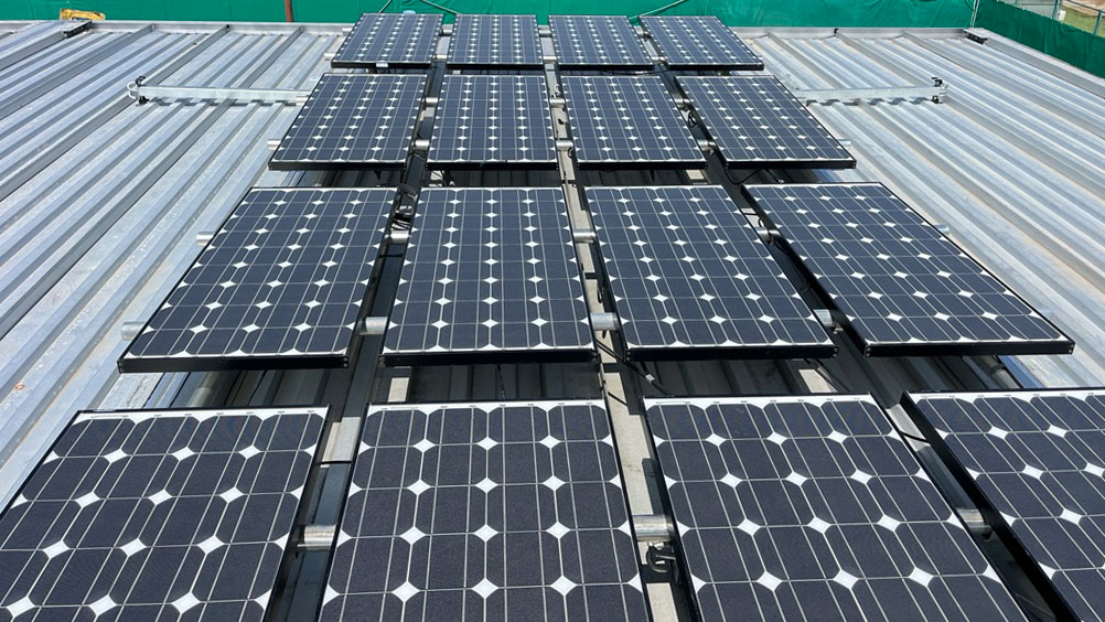 ５連棟分の照明等電源にそらジェネⅡ導入